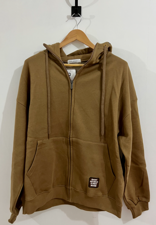 韓國休閒啡色有帽外套Casual brown jacket